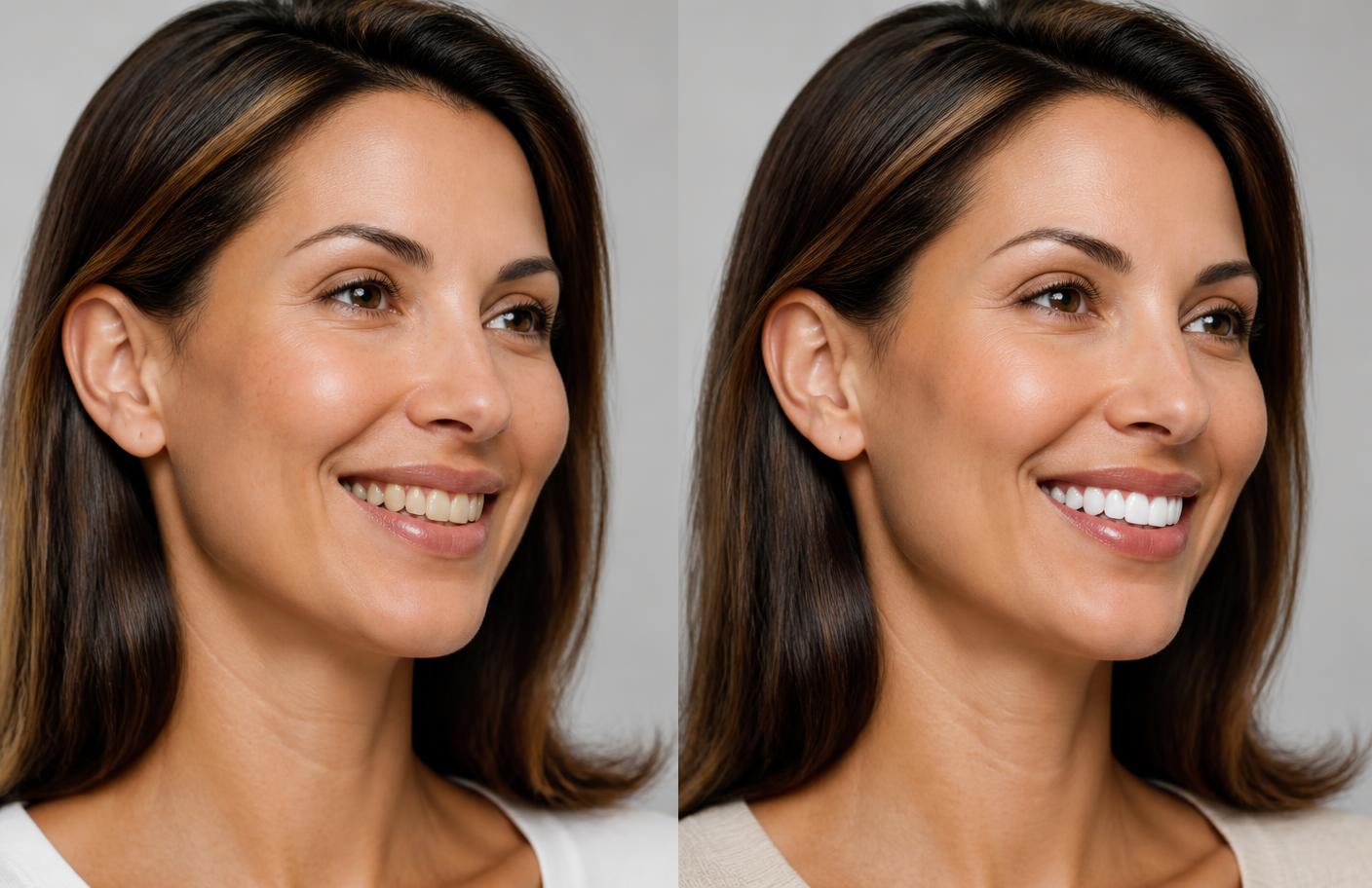Resultado antes y después de un diseño de sonrisa